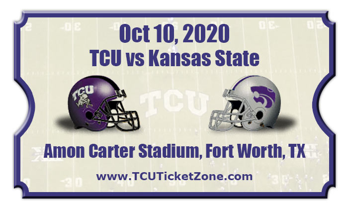 TCU Horned Frogs vs Kansas State Wildcats Football Tickets | 10/17/20